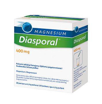 Magnesium Diasporal® 400 mg suukaudse lahuse pulber (magneesium)