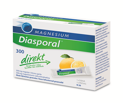 Toidulisand magusainega, Magnesium-Diasporal® 300 direkt suus lahustuvad graanulid